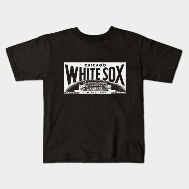 Throwback Chicago White Sox 1 by Buck Tee Originals Kids T-Shirt by Buck Tee